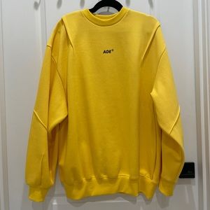 Ader Error oversized sweatshirt yellow Medium to Large
